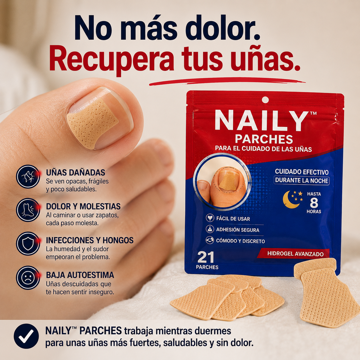 Naily™ | Parches para el cuidado de las uñas
